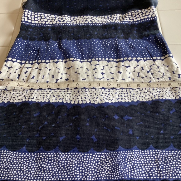 Marimekko Banana Republic Linen Blend Navy Blue Sleeveless Dress - Picture 6 of 11